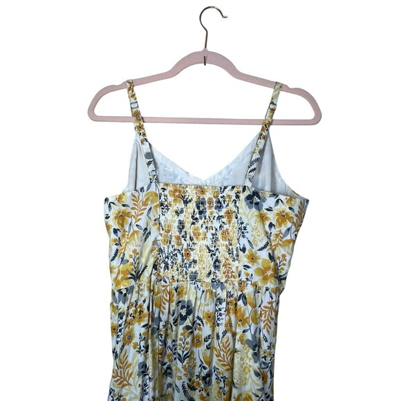 Rachel Zoe‎ Yellow Floral Tiered Maxi Dress NWT Spaghetti Straps Size 8 Summer - Picture 7 of 14
